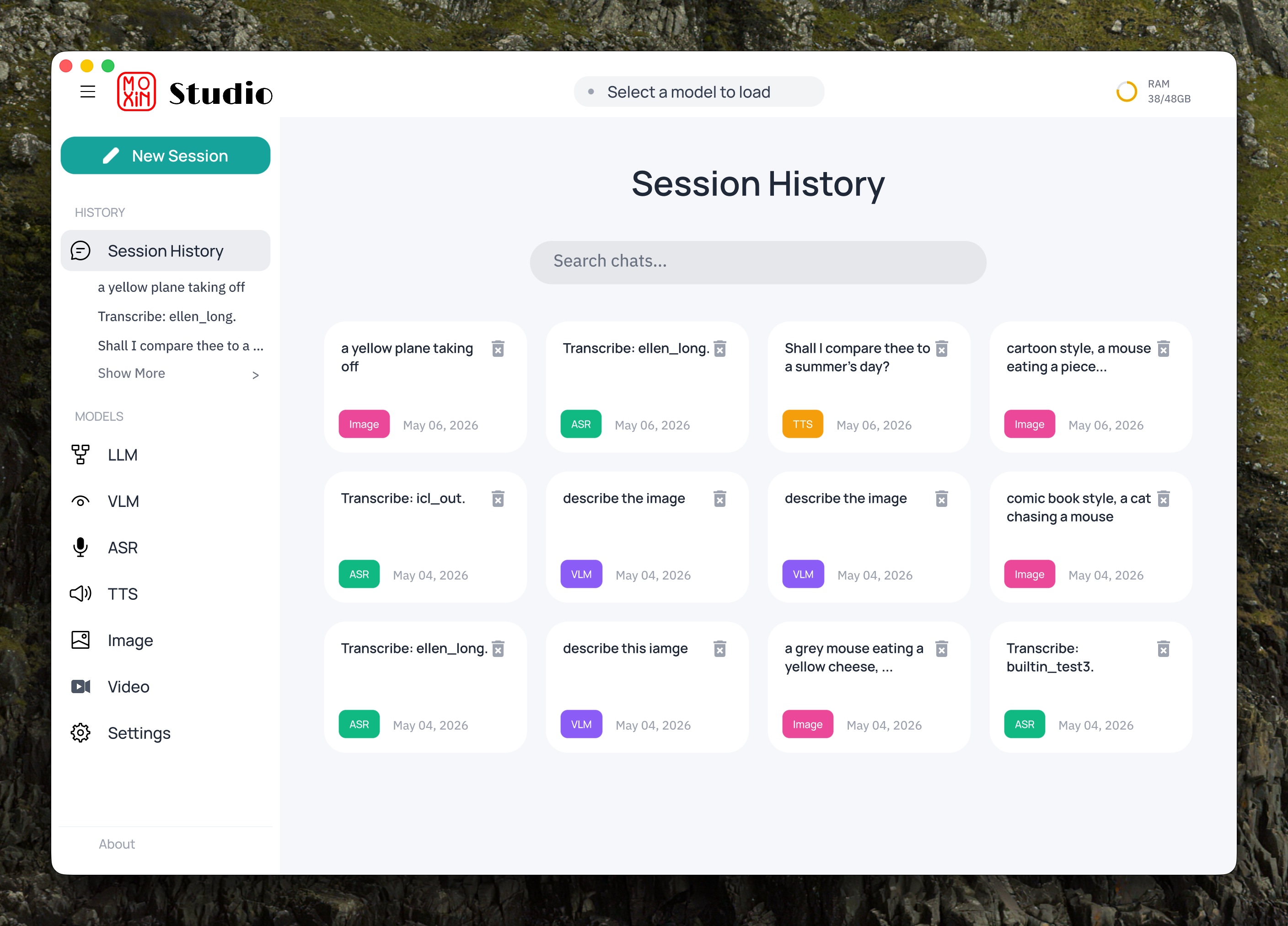 Session History